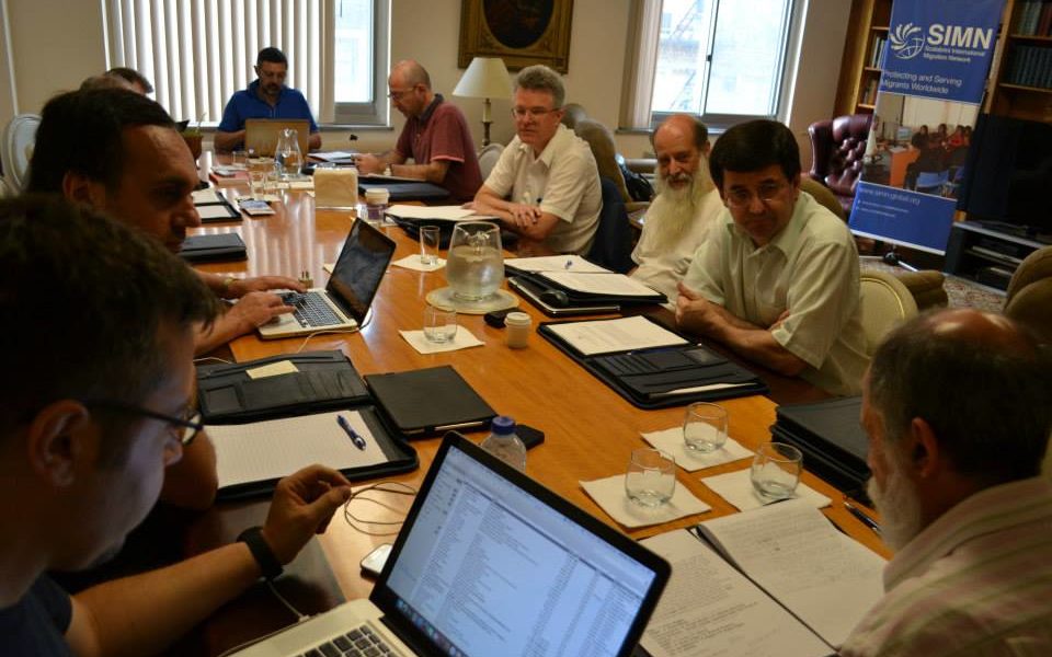 La Direzione generale dei missionari scalabriniani ha convocato dal 21 al 23 luglio 2015 a New York i rappresentanti delle varie aree di servizio della congregazione per la definizione di un programma comune